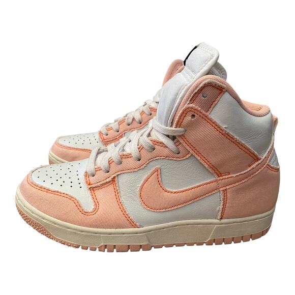 Nike Dunk High 1985 Arctic Orange Denim Sneaker DV1143-800 Womens Size US 8 - Picture 7 of 16